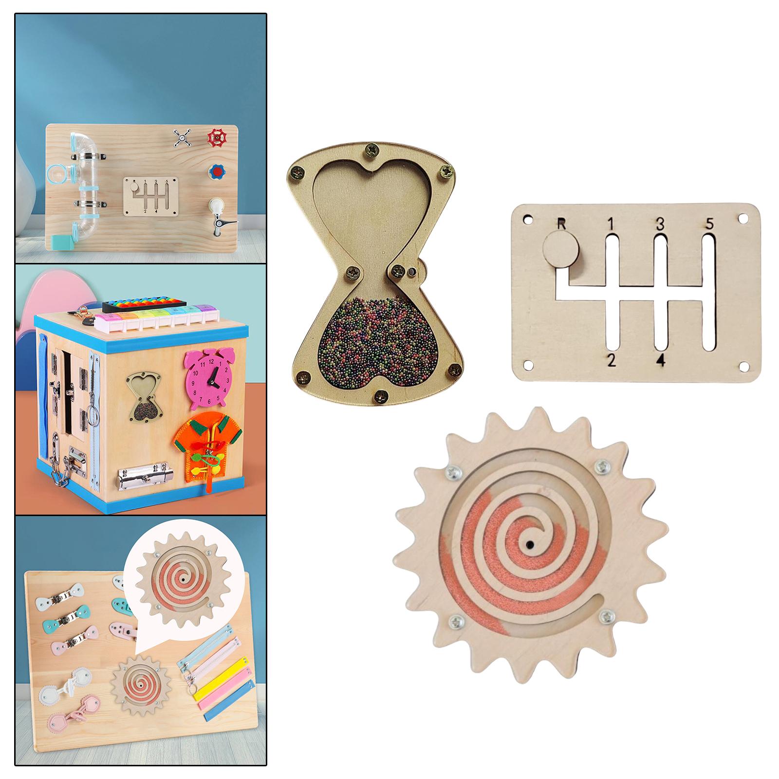Montessori Wooden Busy Board Toddler - Montessori Busy Board Accessory Wooden Sensory