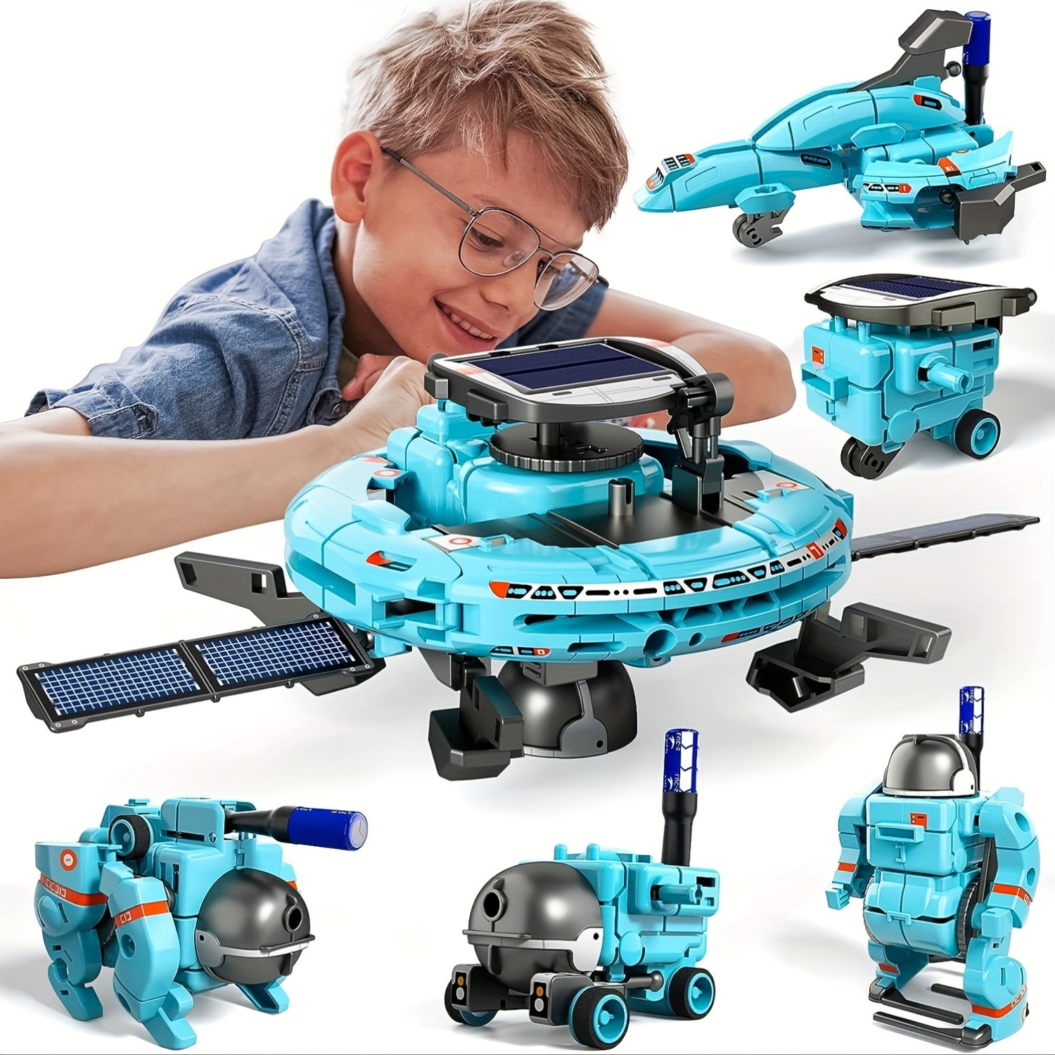 Stem Solar Robot Kit For Kids - 6-in-1 STEM Solar Robot Kit Toys