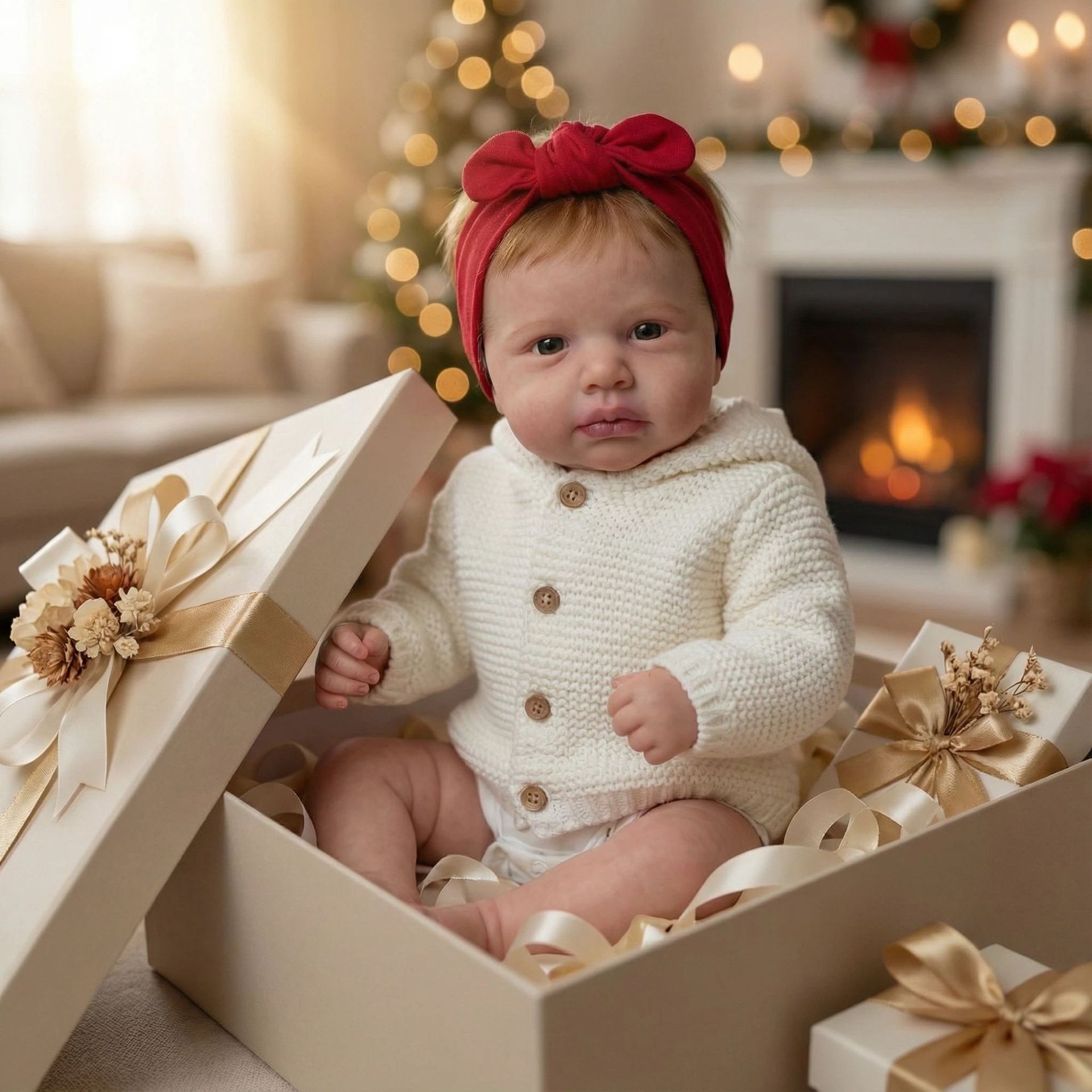 Reborn Baby Doll Silicone Realistic - 49cm LOULOU Realistic Newborn Baby Doll