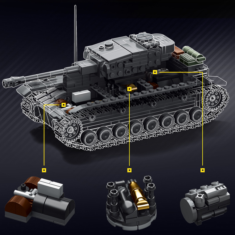 Military 1/35 Scale Panzerkamp - đánh giá và giá Lego Compatible Military Tank